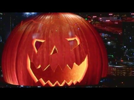 Las Vegas Sphere Transforms with Spooky Halloween Pumpkin Display – las-vegas365.info